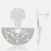 PENDIENTES ABANICO PLATA