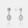 Pendientes blanca