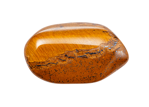 brown tigers eye gem stone isolated on white 74bkj4b