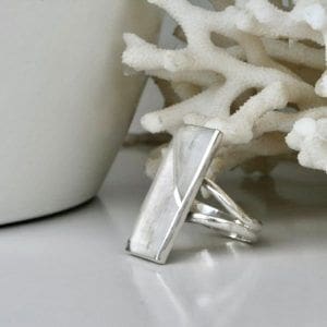 anillo cristal de roca
