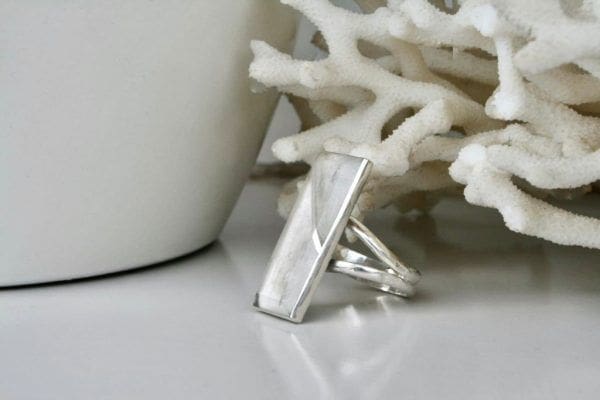 anillo cristal de roca