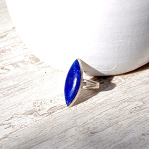 anillo ovalo lapislazuli