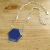 collar hexagonal lapislazuli