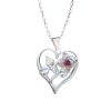 Colgante rosa corazón