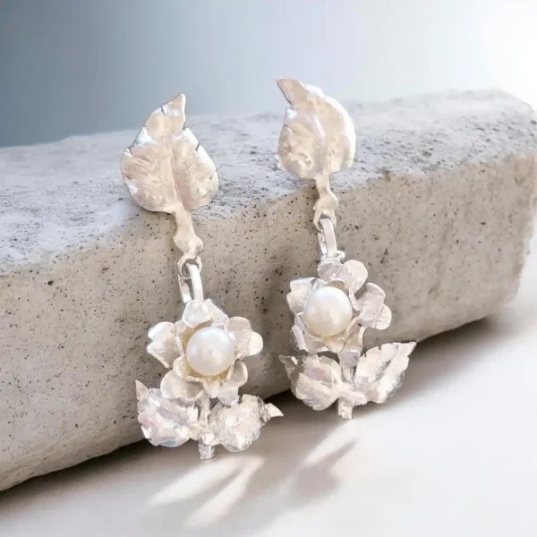 PENDIENTES FLOR DE PERLA